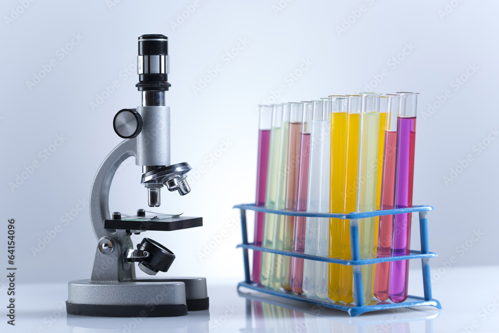 Workplace modern laboratory for molecular biology test Workplace modern laboratory for molecular biology test