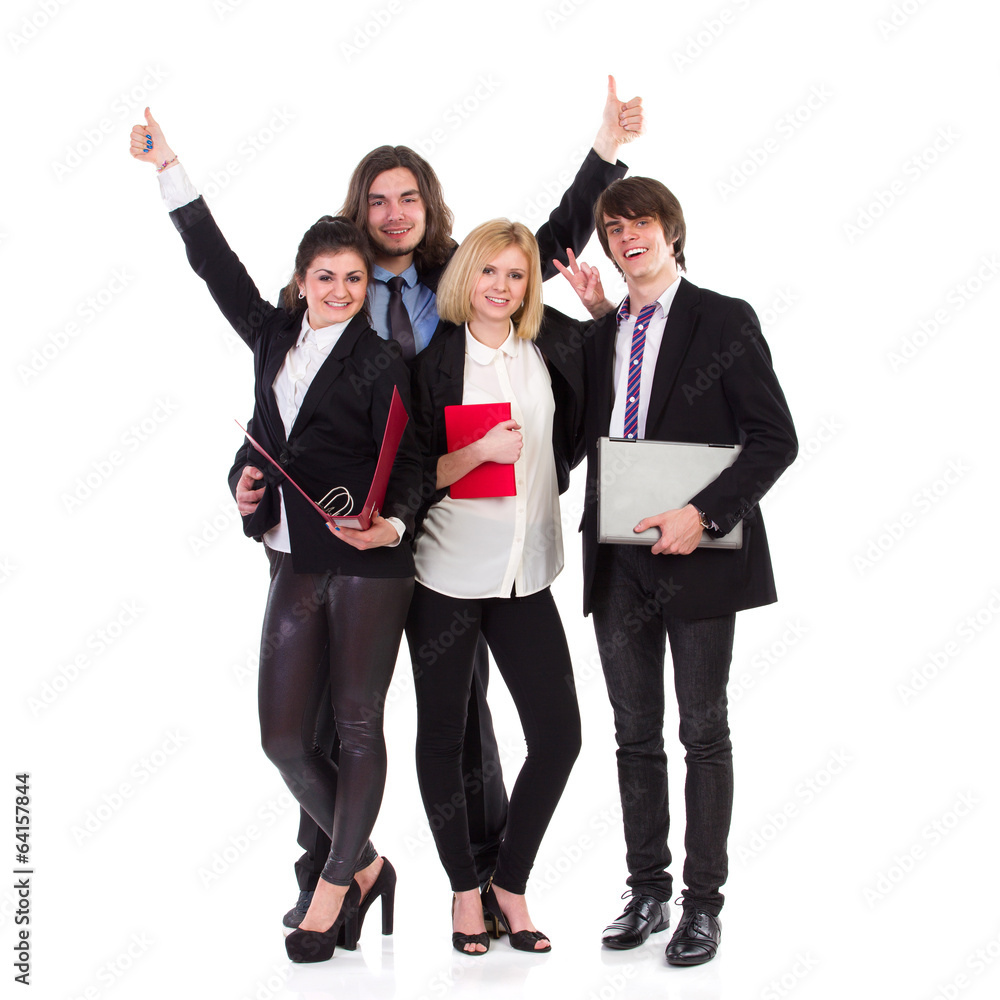 Happy business team Happy business team