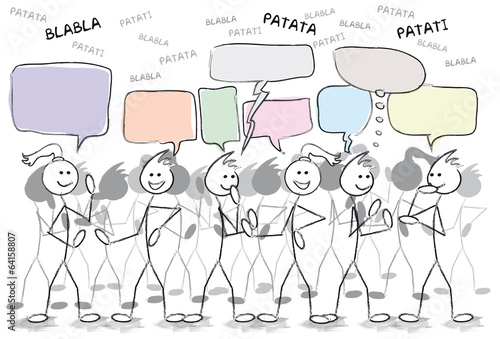 groupe de personnes qui discutent