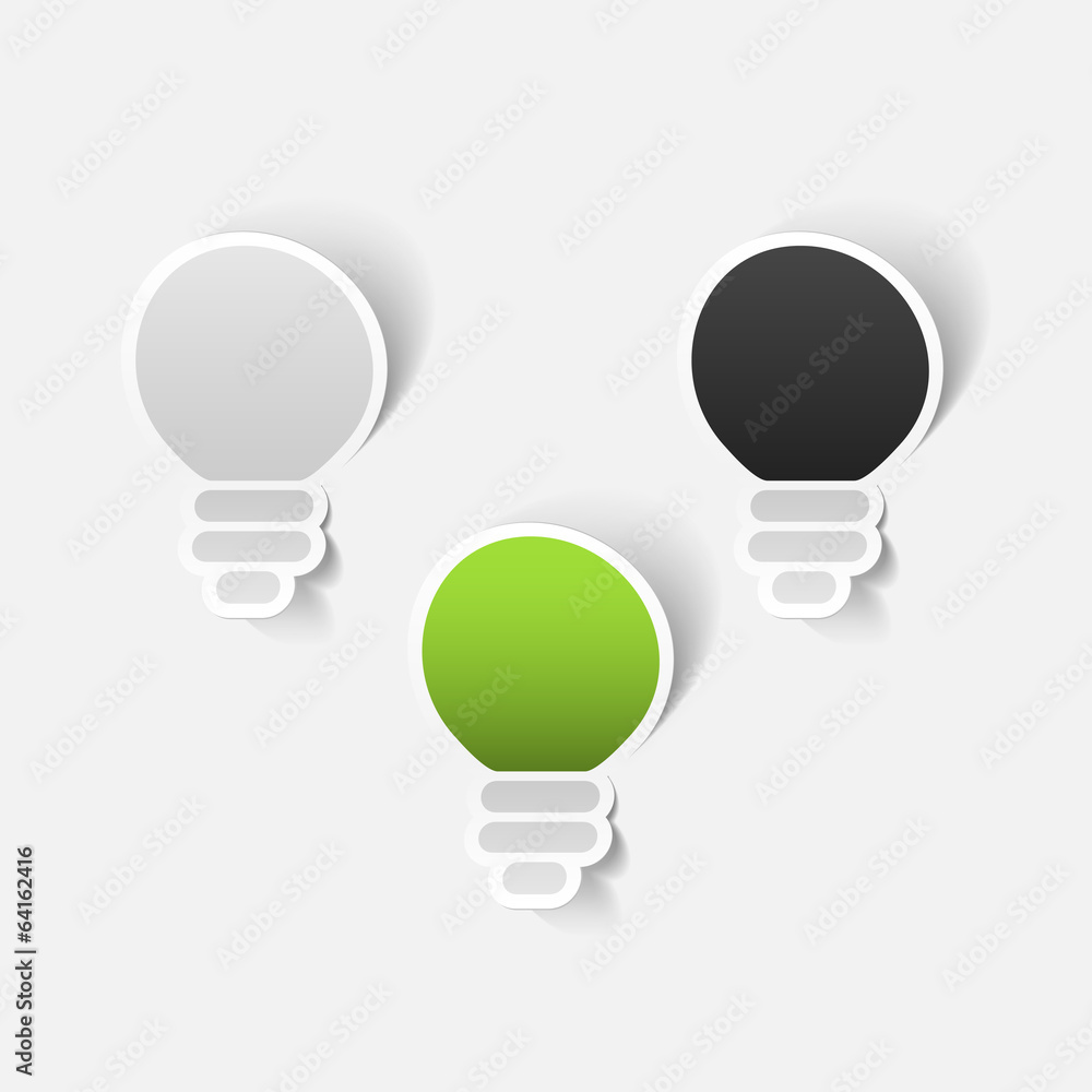 Light bulb sticker Light bulb sticker
