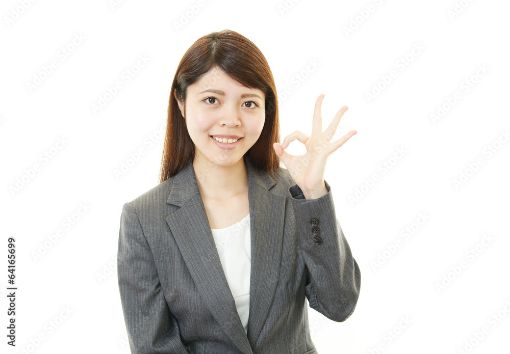 笑顔のOL 笑顔のOL