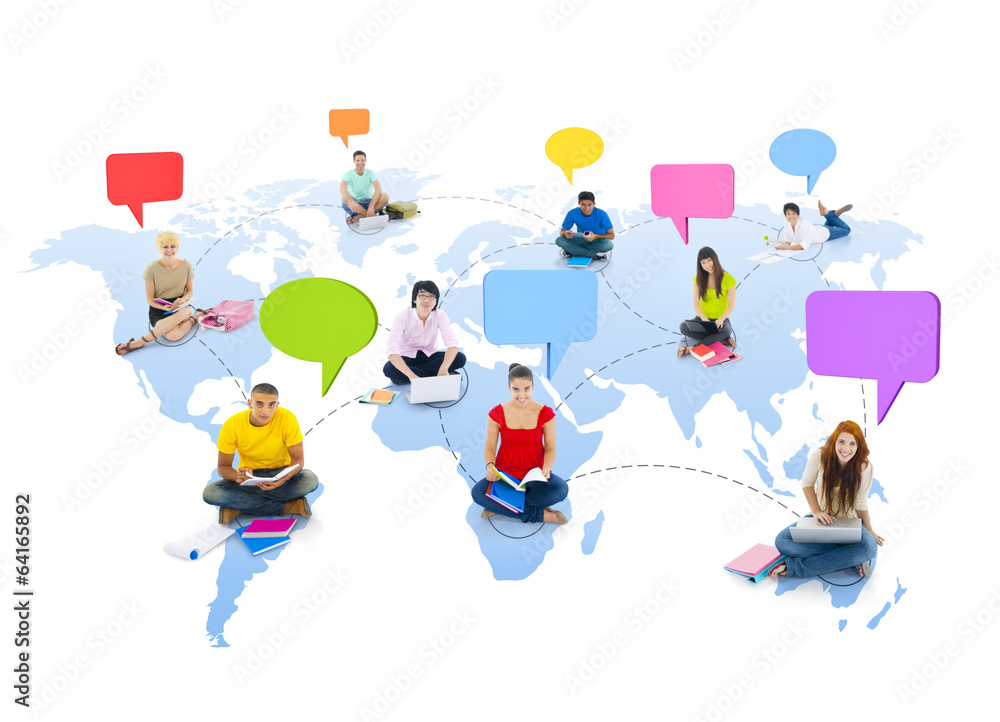 Global Education with World Map Global Education with World Map