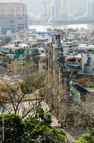 Ruins of Saint Paul's Cathedral in Macau, China photo