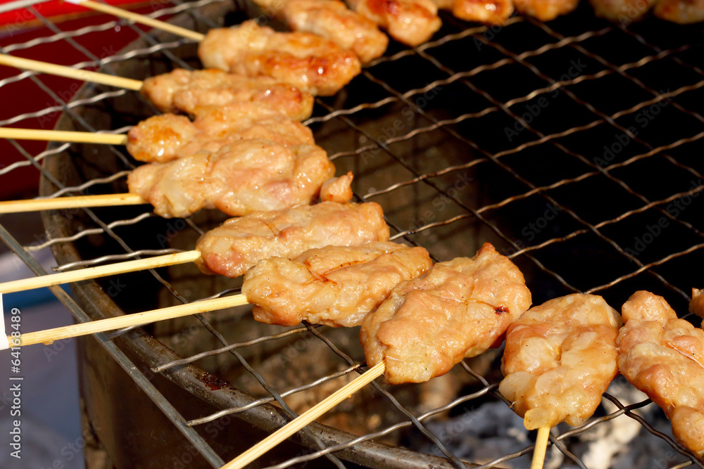 Bar-B-Q or BBQ grill of meat Bar-B-Q or BBQ grill of meat