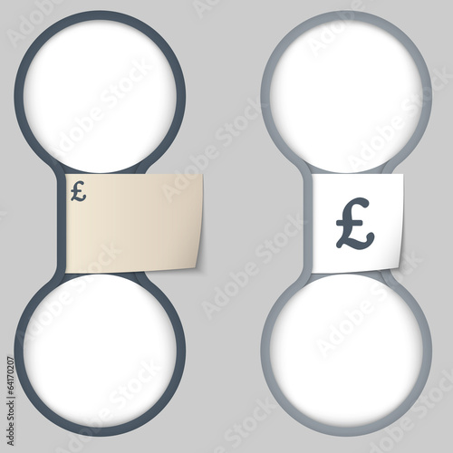 object with paper on notes and two circular area for entering te