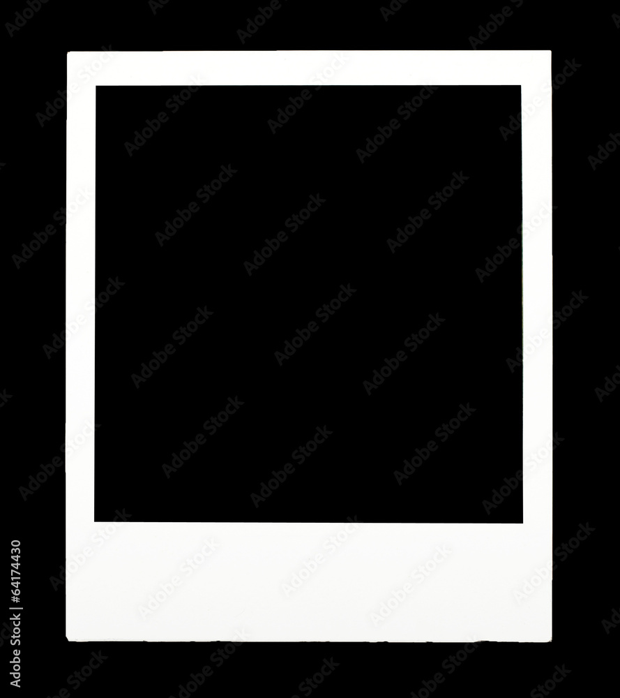 Instant photo on black background Instant photo on black background