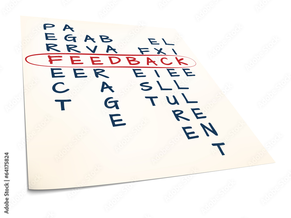 paper with text feedback and crosswords paper with text feedback and crosswords