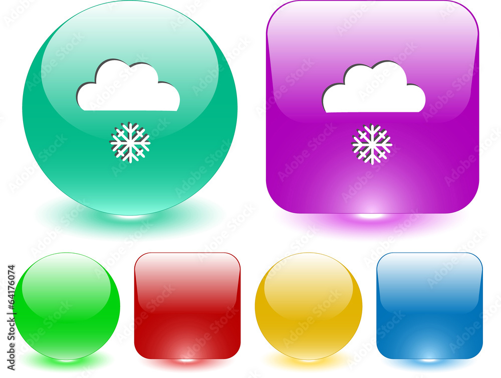 Snowfall. Vector interface element. Snowfall. Vector interface element.