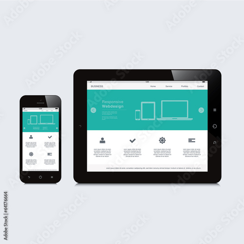 tablet and phone responsive webdesign