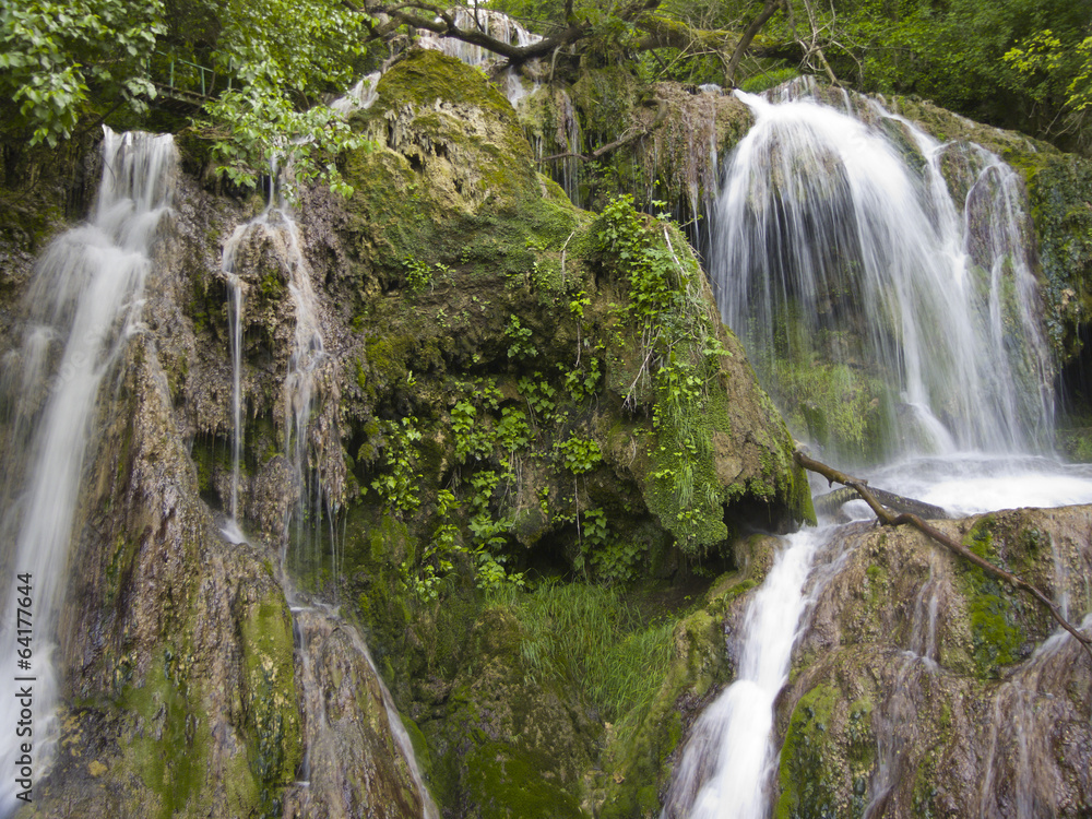 Obraz premium Waterfall near the beautiful village Krushuna in Bulgaria