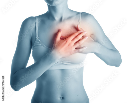 women having a heart attack