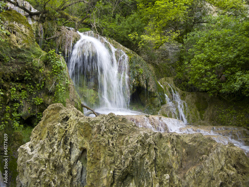 Waterfall near the beautiful village Krushuna in Bulgaria