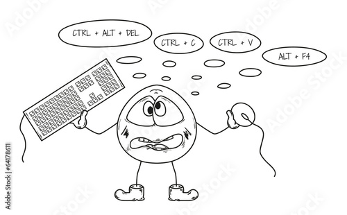 crazy programmer sketch