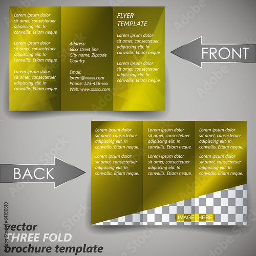 Template for cover design or corporate brochure