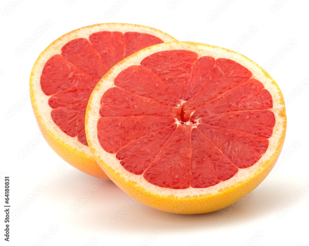 Ripe grapefruit isolated on white background Ripe grapefruit isolated on white background