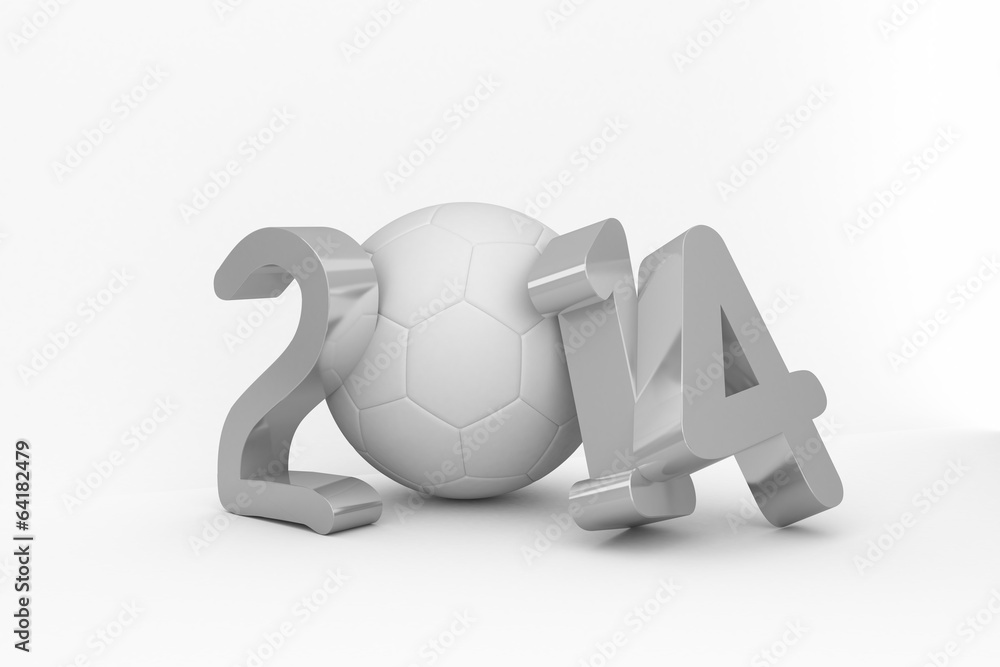 Obraz premium World cup 2014 in white and grey