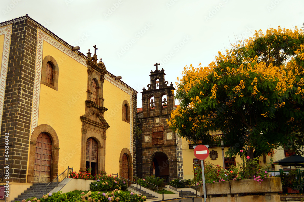 Iglesia de San Agustín en la Orotava. Tenerife . Canarias
