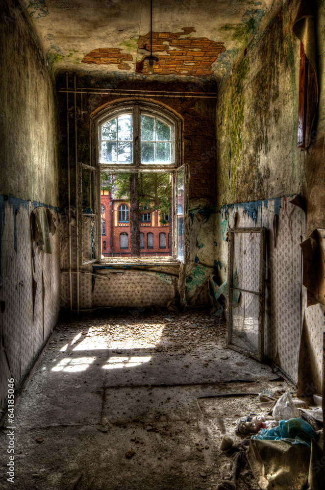 Fototapeta premium Renovierung Ruine