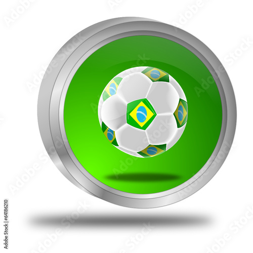Button mit Fußball