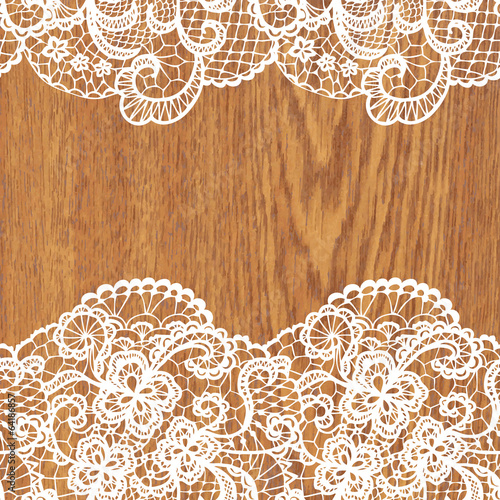 White lace on tree texture.