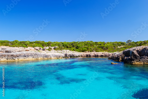 Menorca island south coast in sunny day © tuulijumala