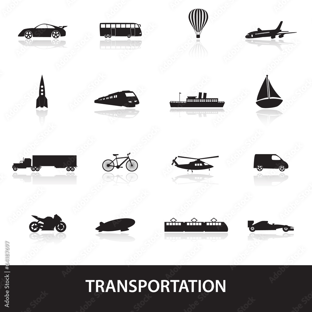 transportation icons eps10 transportation icons eps10