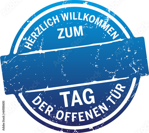 Button Willkommen zum Tag der offenen Tür