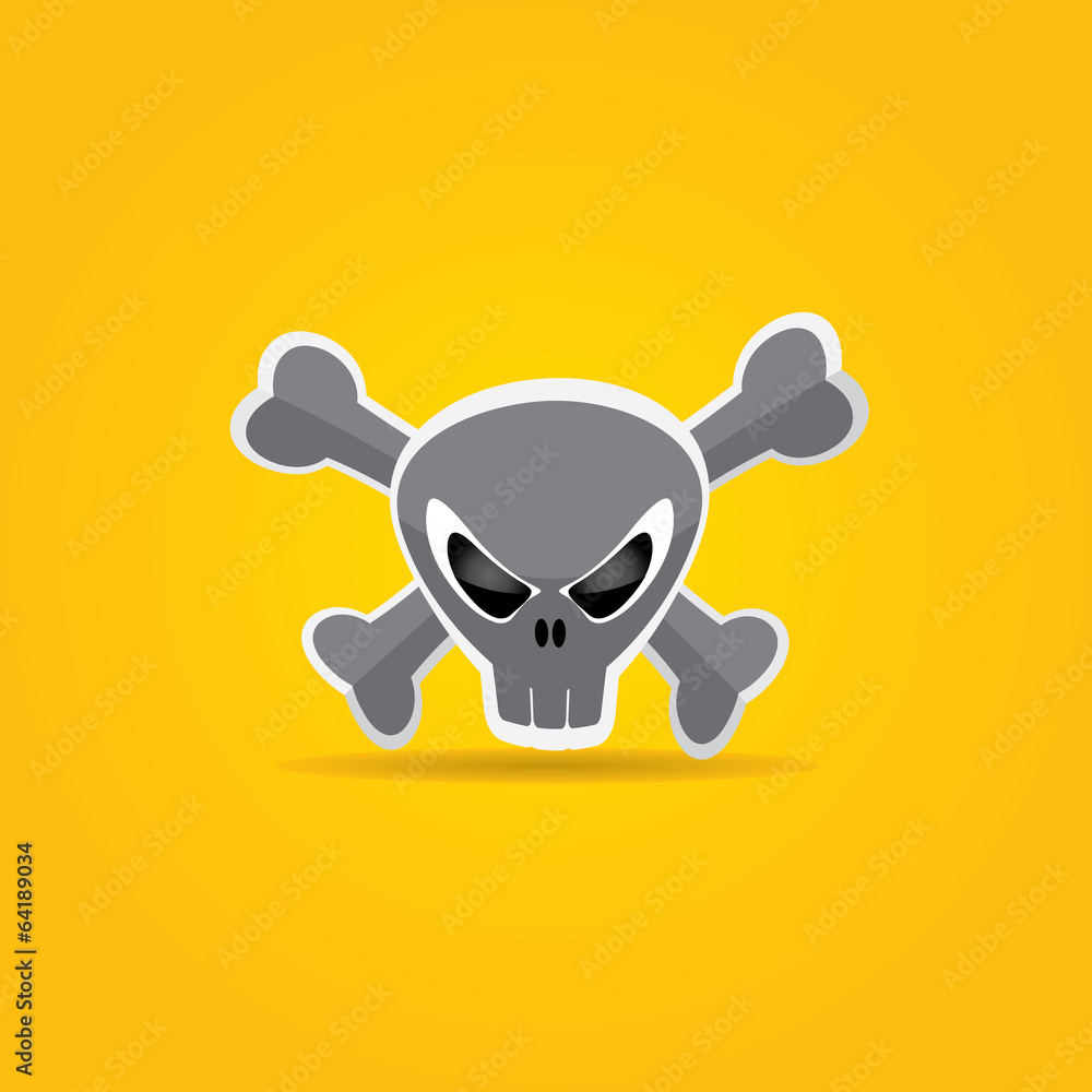 funny Skull vector illustration. funny Skull vector illustration.