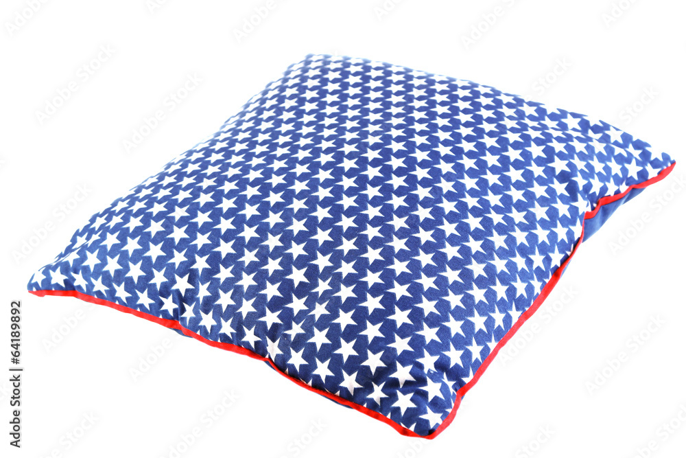 Bright pillow isolated on white Bright pillow isolated on white