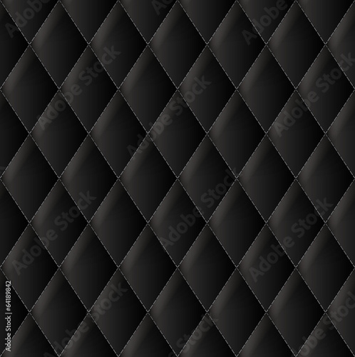 Black upholstery vector background.