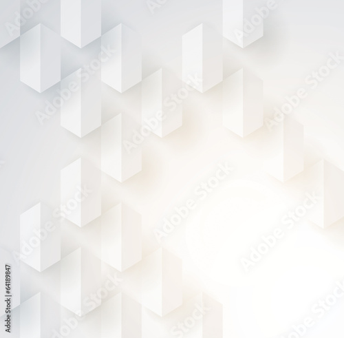 White geometry vector background.