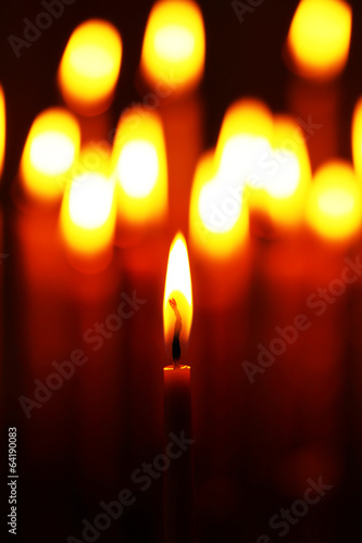 Candles in church