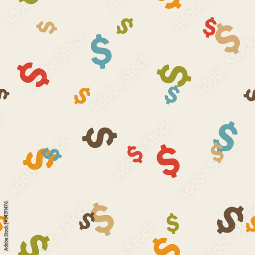seamless background: money