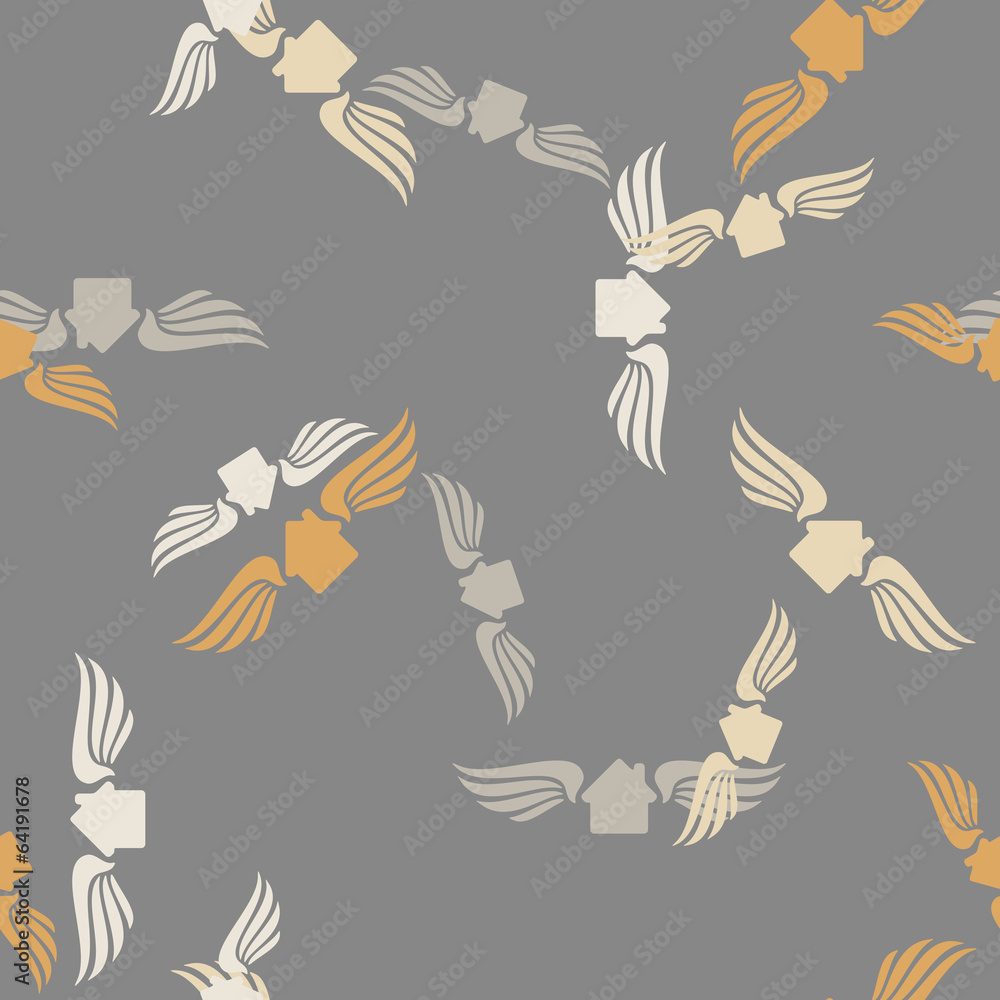 Fototapeta premium seamless background: house