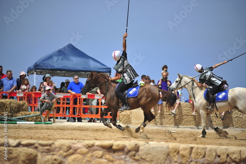 Horse racing show in the ancient Roman style in Caesarea