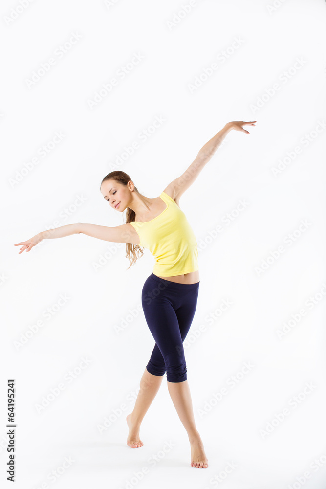 Beauty woman stand - Dancer Pose