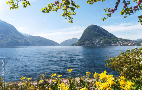 View of the Gulf of Lugano