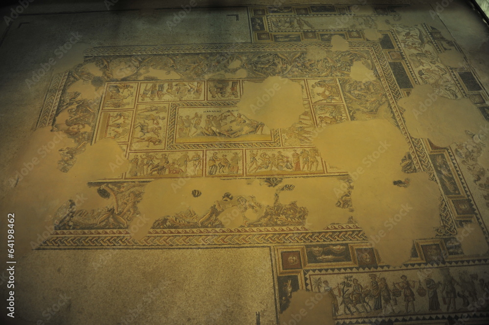 Obraz premium Mosaic floor in Tzippori, Israel