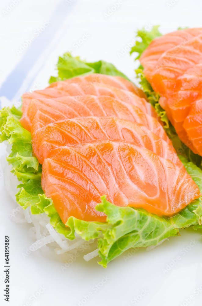 Salmon sashimi Salmon sashimi