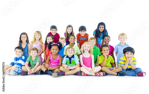 Multi-ethnic group of children