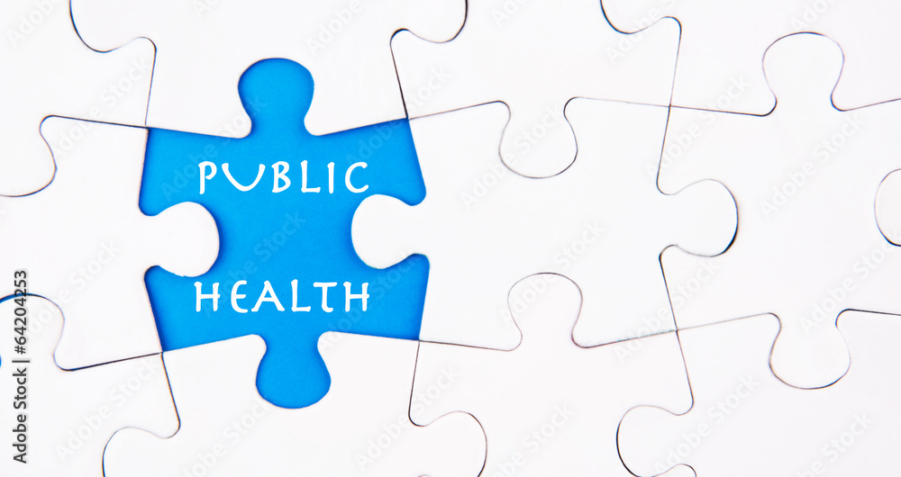 Missing piece of jigsaw puzzle revealing the Public Health words Missing piece of jigsaw puzzle revealing the Public Health words