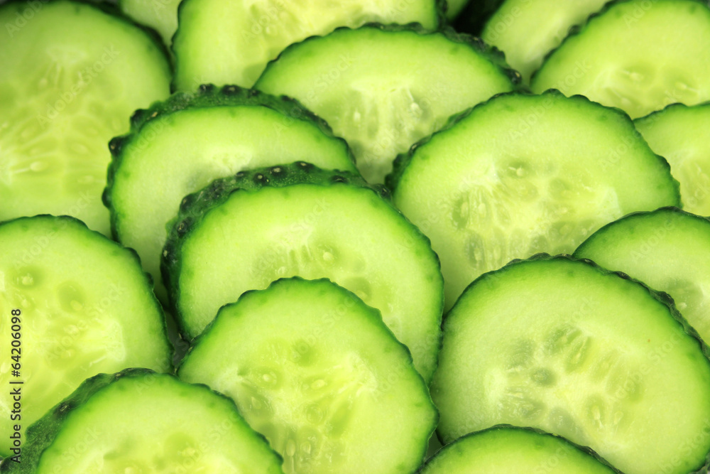 Obraz premium Plasterki ogórka