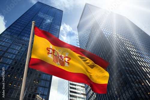 Composite image of spain national flag