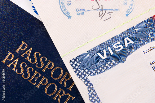 Passport and US Visa photo