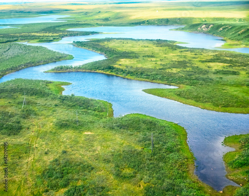 Aerial view on North Yakutia landscapes © Serg Zastavkin