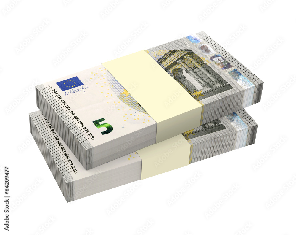 Euro money isolated on white background. Euro money isolated on white background.