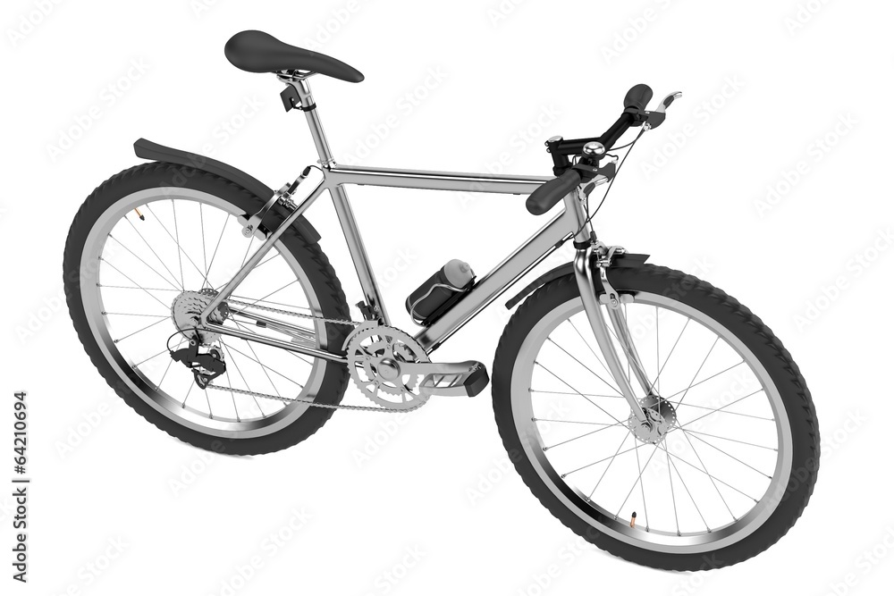 realistic 3d render of mountain bicycle