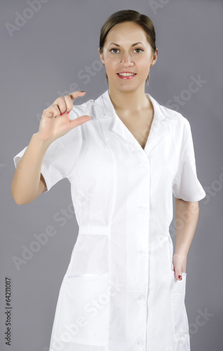 Doctor advertising new drug for patient