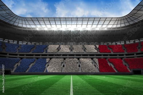 Composite image of digitally generated france national flag