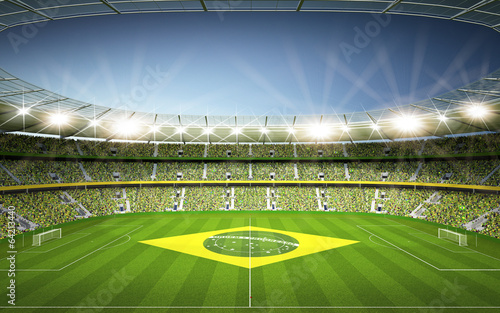 Stadion Brasil Seitenlinie